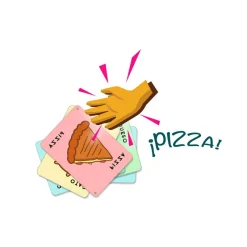 Ludilo Juego de cartas Taco, Vuelta, Cabra, Queso, Pizza.