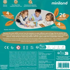 Miniland Juego de memoria Catch the bug