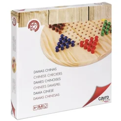 Cayro Juego de mesa damas chinas de madera FSC