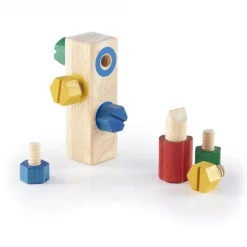 Guidecraft Juego para enroscar tornillos de madera Screw Block