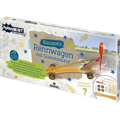 Phanomint Kit montaje coche carreras propulsión goma elástica