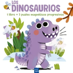 Lee y juega con puzles magnéticos. Los dinosaurios
