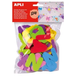 Apli Letras goma Eva 5cm 104 unidades