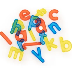 Miniland Letras minúsculas translúcidas 76pzas para mesa luz