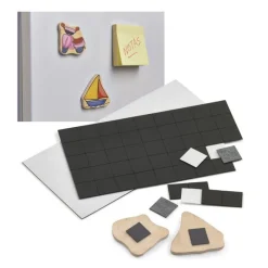 Faibo Lámina con 50 imanes adhesivos precortados