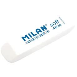 Milan Lápiz blanco 3 unidades con 1 goma soft 4824
