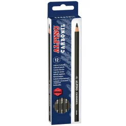 Alpino Lápiz carboncillo 4mm. 12 unidades