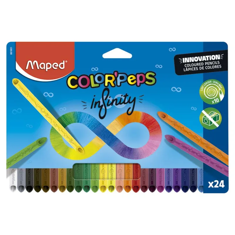 Maped Lápiz color Infinity Colorpeps 24 colores