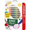Stabilo Lápiz color Easy zurdos 12 colores