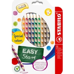 Stabilo Lápiz color Easy zurdos 12 colores