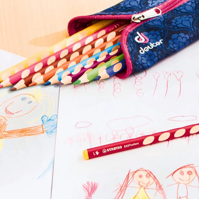 Stabilo Lápiz color Easy zurdos 12 colores