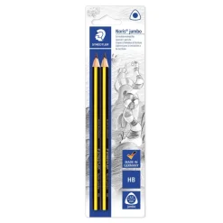 Staedtler Lápiz grafito 2 unidades Triplus Jumbo