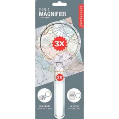 Kikkerland Lupa 2 aumentos: 3x y 2x en mango