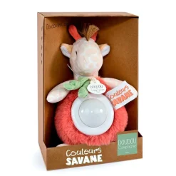 Doudou et Compagnie Luz de noche peluche jirafa