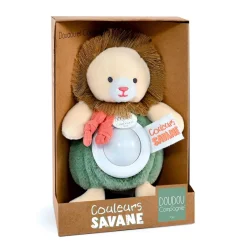 Doudou et Compagnie Luz de noche peluche león