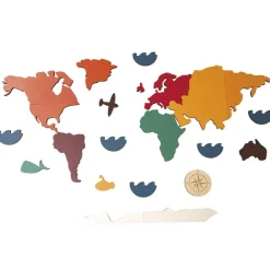 Andreu Toys Mapamundi madera puzzle