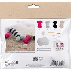 Creativ Company Mini kit DIY crea hueso de juguete para perro de crochet.