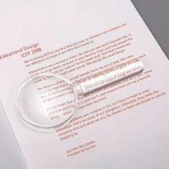 Kikkerland Mini lupa 2 aumentos: 3x y 2x en mango