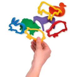 Jovi Moldes forma animales de granja para pasta de modelar 6 unidades