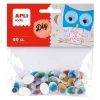 Apli Ojos ovalados adhesivos colores 1,6x1,2cm 40 unidades