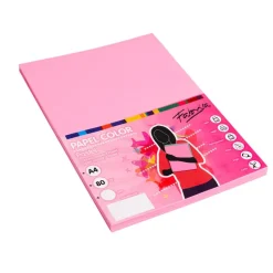 Fabrisa Papel A4 rosa 100 hojas 80gr.