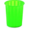 Faibo Papelera de plástico verde translúcido