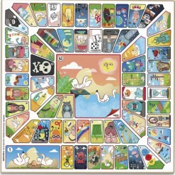 Cayro Parchís y oca: tablero con accesorios para 4 jugadores