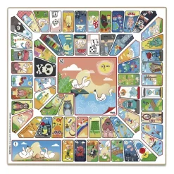 Cayro Parchís y oca: Tablero de madera y accesorios para 6 jugadores