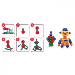 Milan Pasta de modelar con purpurina 5 colores