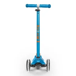 Micro Patinete infantil maxi Deluxe Led azul caribe