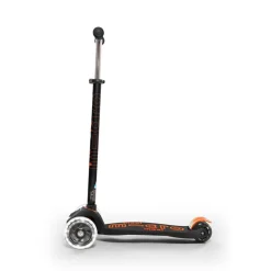 Micro Patinete Maxi Deluxe Led negro/naranja