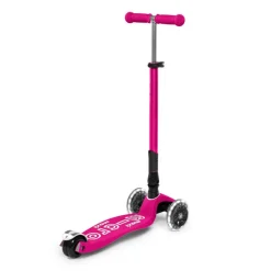 Micro Patinete maxi deluxe plegable Led rosa