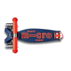 Micro Patinete Maxi Deluxe plegable Led azul y rojo