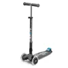 Micro Patinete maxi deluxe plegable Led gris vulcano