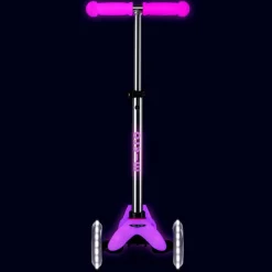 Micro Patinete Mini Deluxe Glow Led rosa
