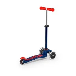 Micro Patinete Mini Deluxe Led azul y rojo