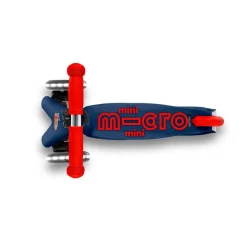 Micro Patinete Mini Deluxe Led azul y rojo