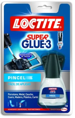 Loctite Pegamento líquido Super Glue 5 gr. con pincel