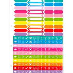 Oxford Pegatinas para carpeta de anillas set 2 hojas