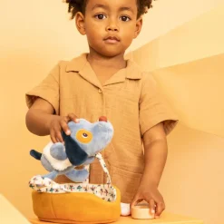 Lilliputiens Peluche perro Jules con cesta y accesorios tela