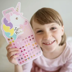 Great Pretenders Pendientes adhesivos unicornios - 30 pares