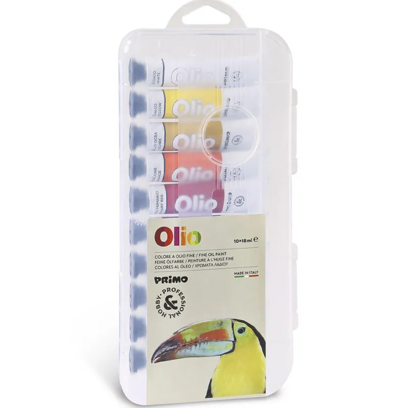 Primo Pintura óleo 10 colores 18ml.