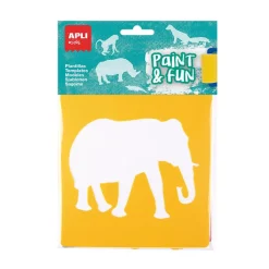 Apli Plantillas estarcir animales de la selva 6 unidades