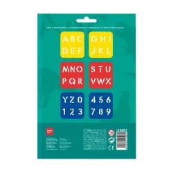 Apli Plantillas estarcir letras y números 6 unidades