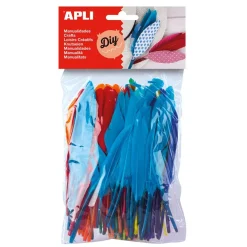 Apli Plumas grandes de colores 9 a 17cm 100 unidades