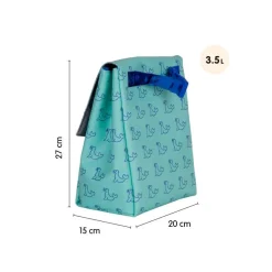 Milan Portamerienda 460 verde focas 20x15x27cm