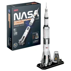 World Brands Puzzle 3D cohete Apolo Saturno V 136 piezas Nasa
