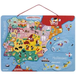 Janod Puzzle magnético Península Ibérica 60 piezas