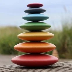 Tickit Rainbow buttons madera colores apilables