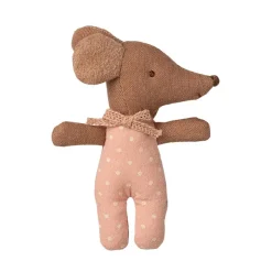 Maileg Ratoncito bebé dormido/despierto rosa 8cm.